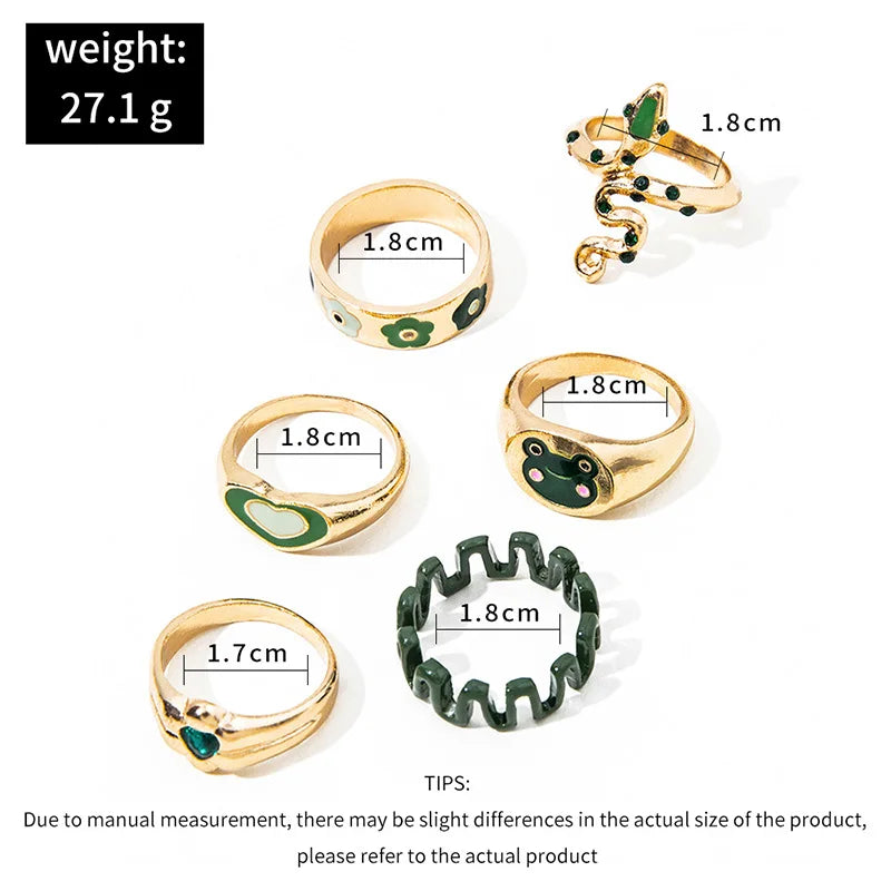 Bohemia rings color set - Shop Summer Vibe