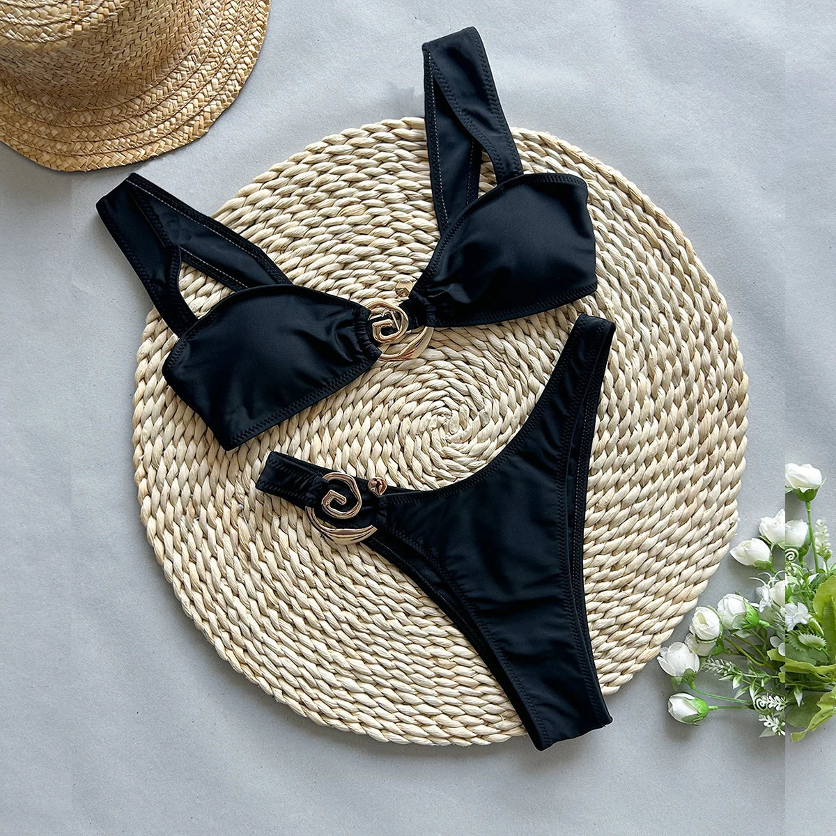 Black bikini French Riviera vibe - Shop Summer Vibe