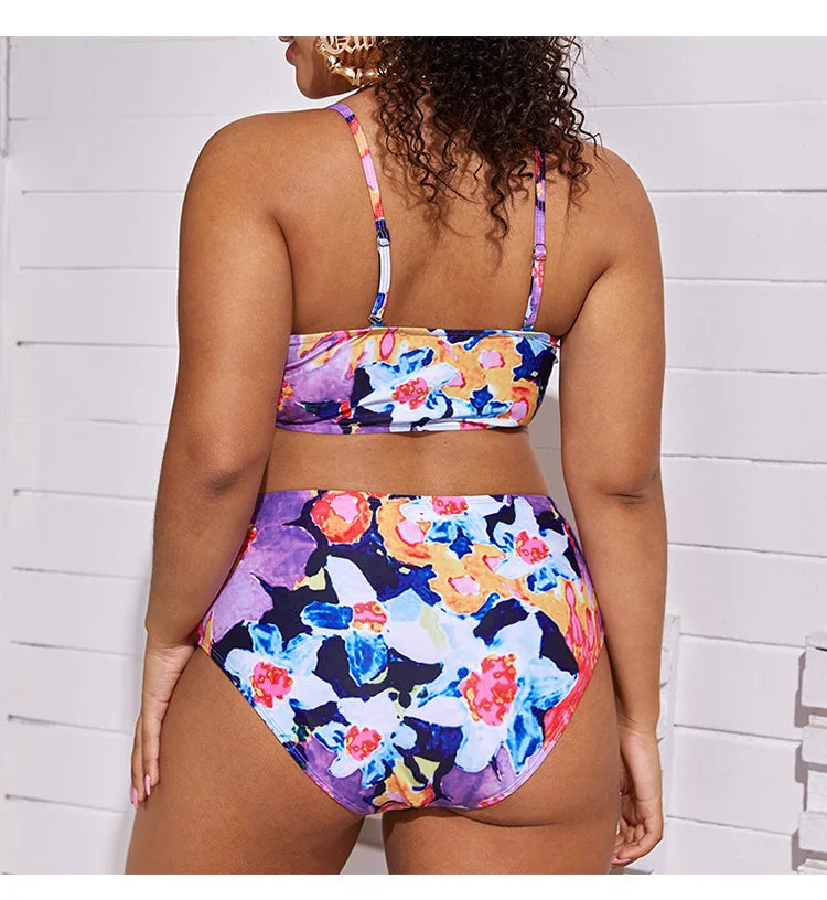 Plus Size Bikini Set color